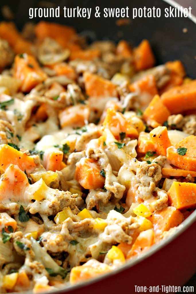 Ground Turkey And Sweet Potato Skillet Tone And Tighten