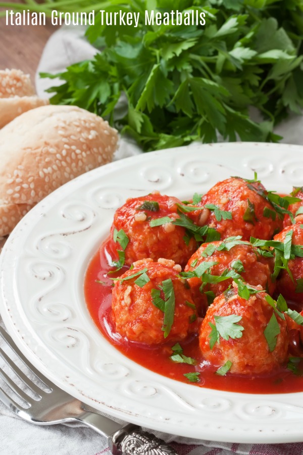Italian Ground Turkey Meatballs