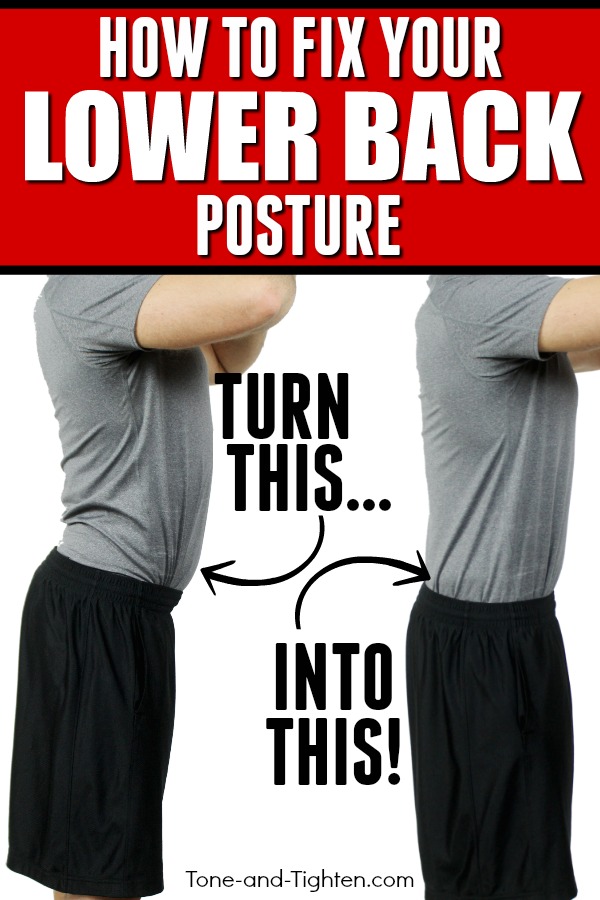 How to fix lower back posture - eliminate 