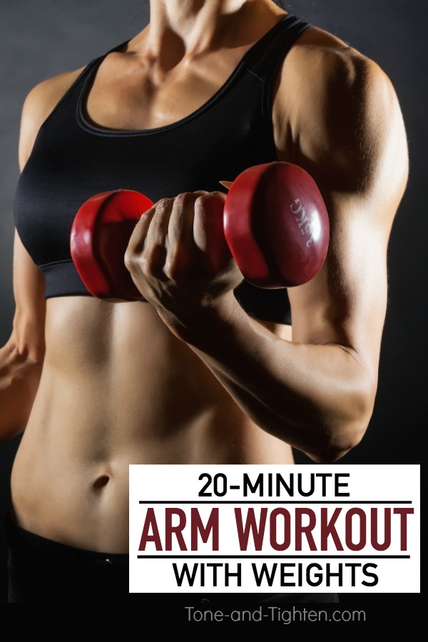 20 Minute Arm Workout With Weights Tone And Tighten