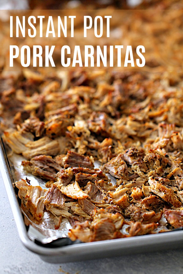 Instant Pot Crispy Pork Carnitas {Mexican Shredded Pork} | #site_title
