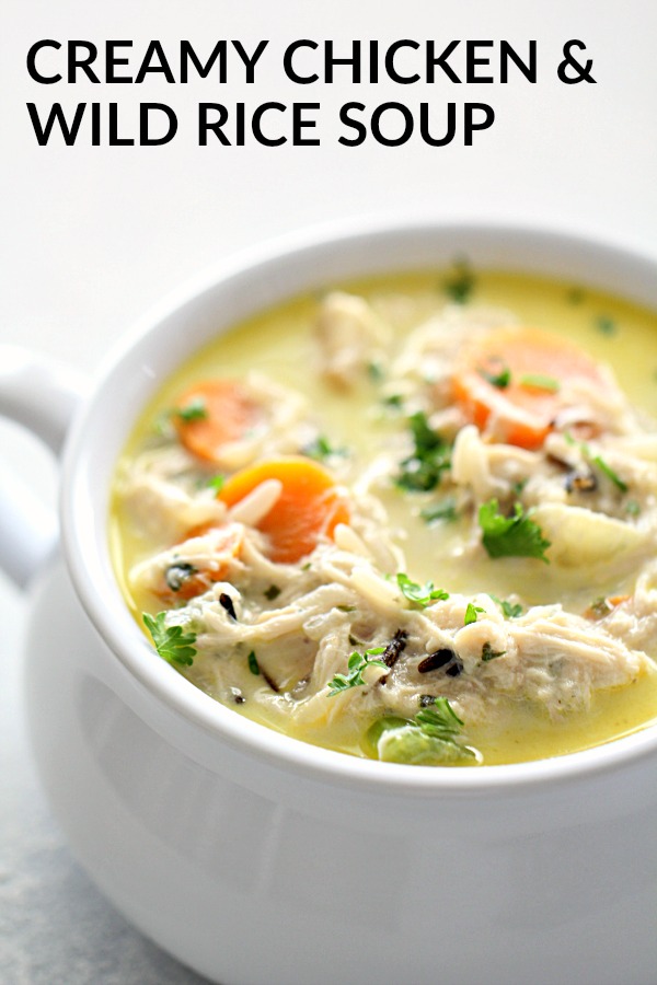 Creamy Chicken and Wild Rice Soup | #site_title