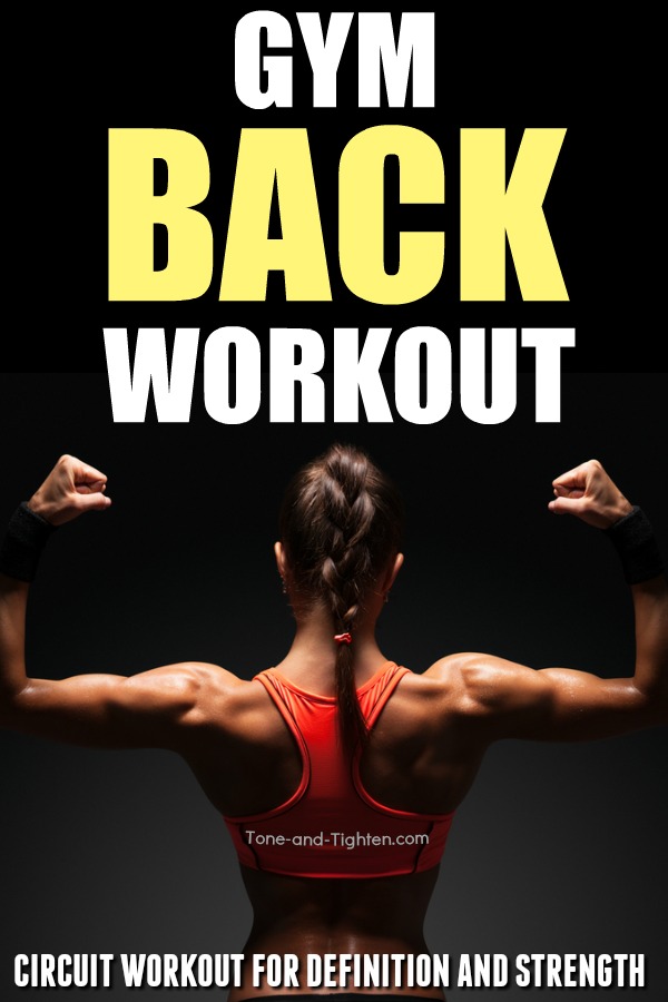 This back workout at the gym is perfect to increase strength and define your back.