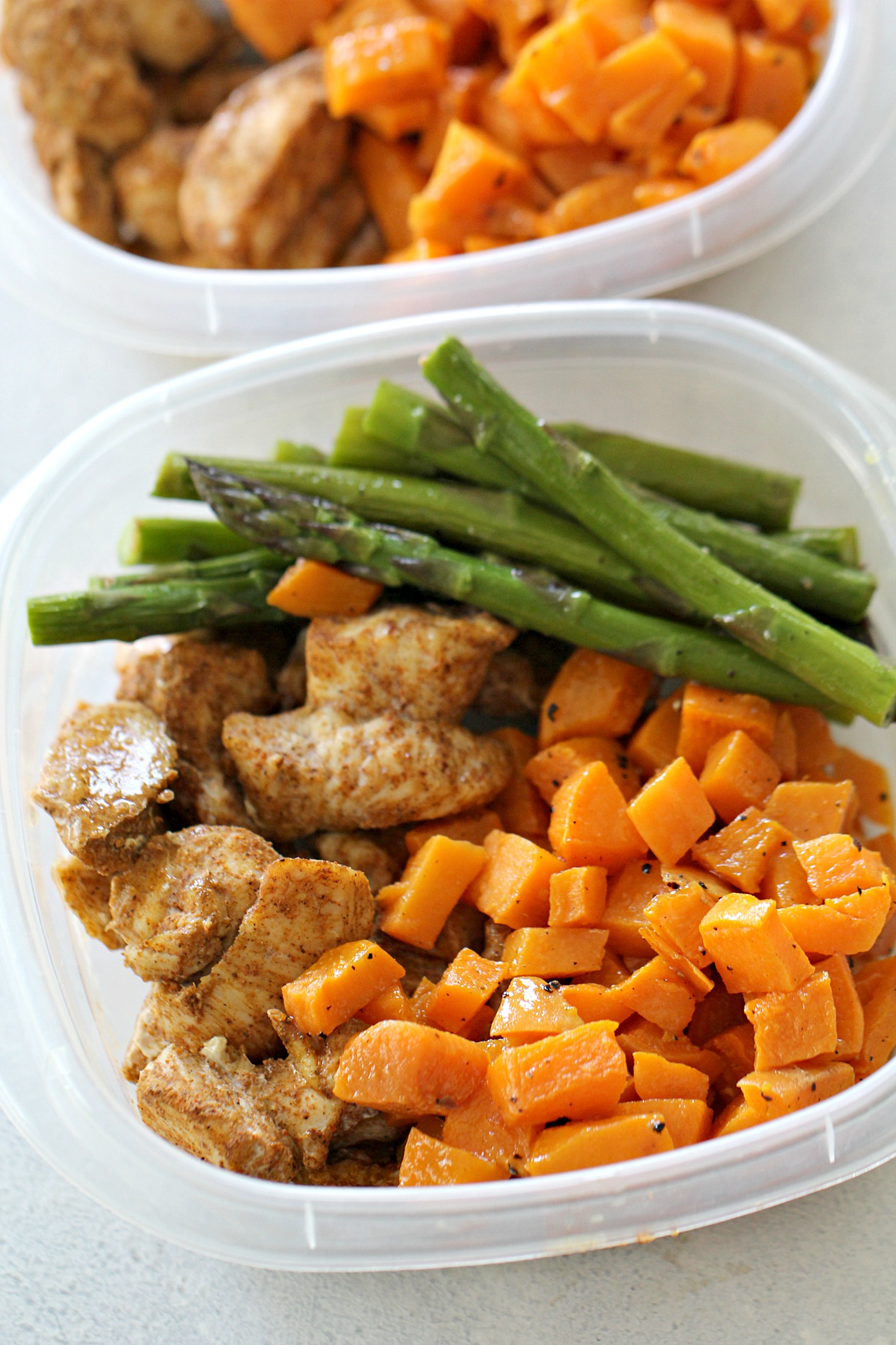 Baked Cajun Chicken and Vegetables Meal Prep