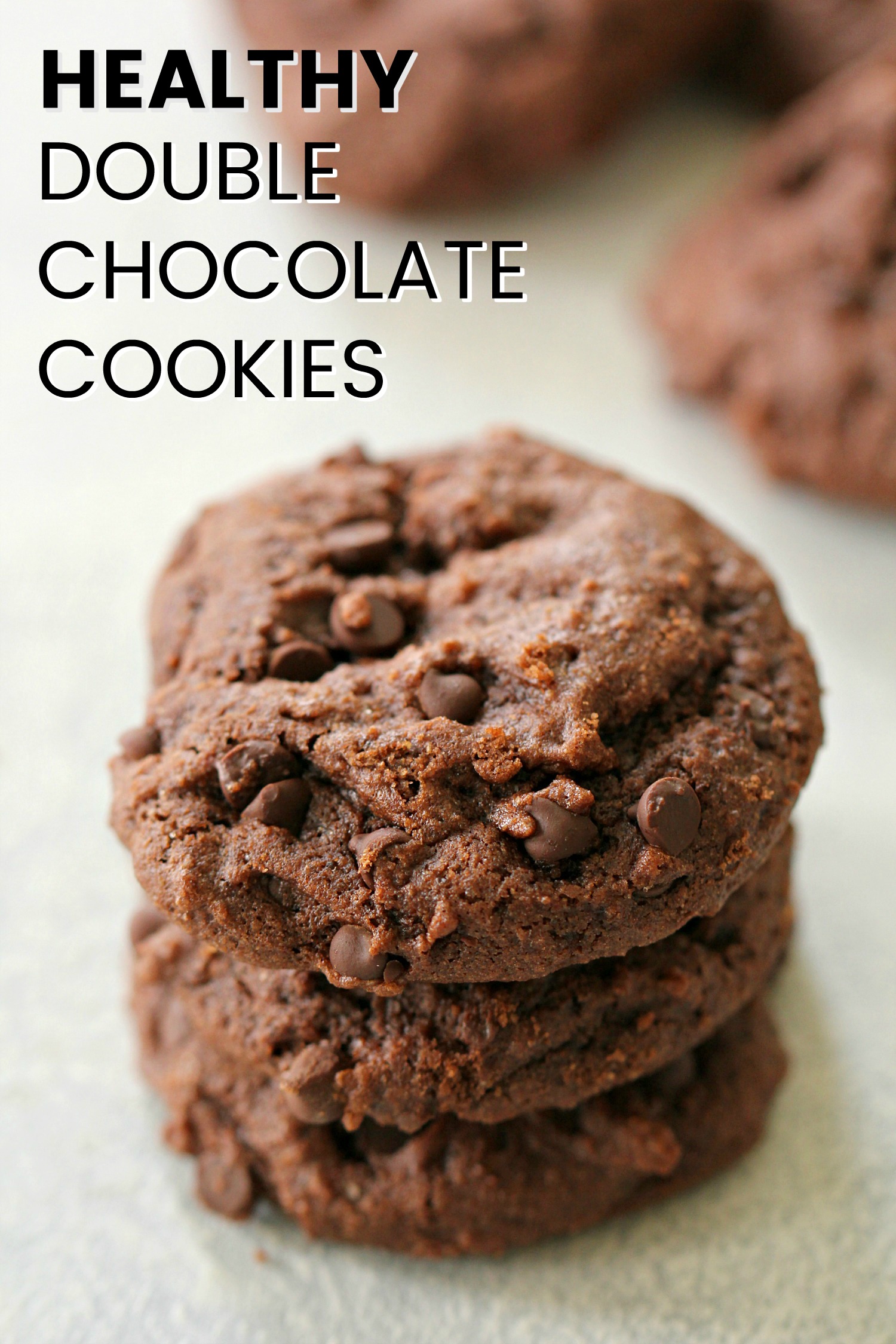Healthy Double Chocolate Cookies [made with Kodiak Cakes]