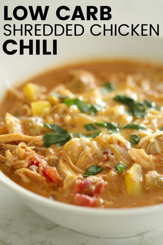 Low Carb Shredded Rotisserie Chicken Chili | Tone and Tighten