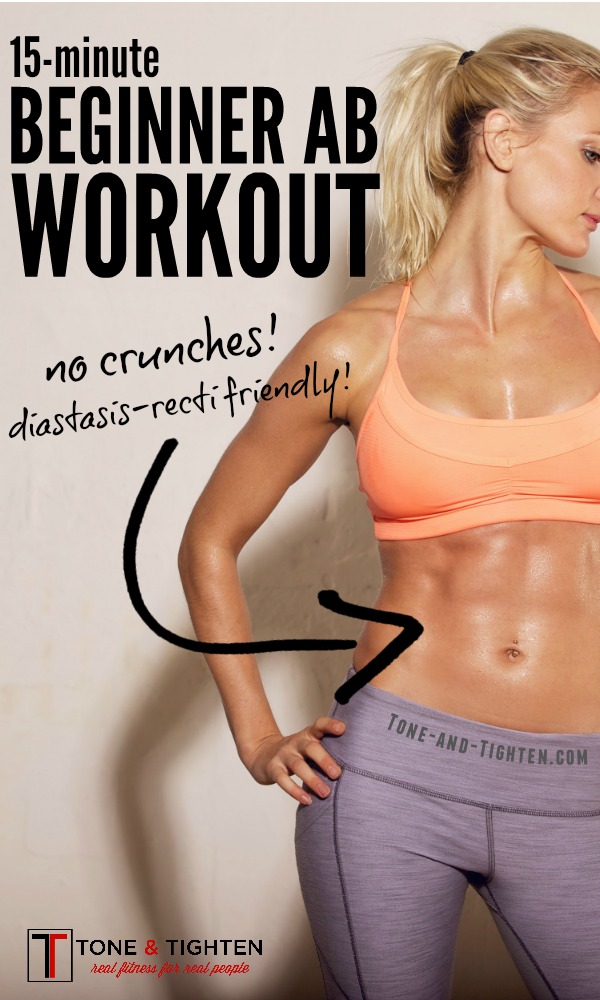 15-Minute Beginner Ab Workout – Without Crunches!